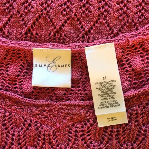 Emma James Knit Top Ladies Burnt Orange M Medium - Picture 4 of 4
